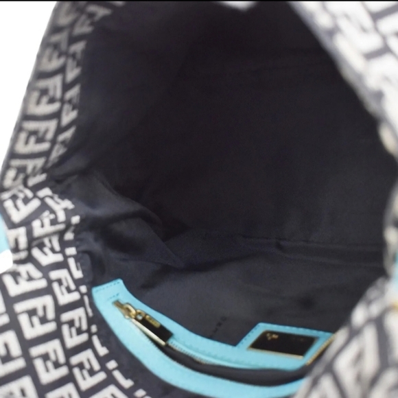 🪐FENDI Logo Zucchino Pattern Mamma Shoulder Bag - Picture 13 of 16